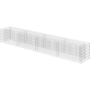 vidaXL Galvanized Steel Raised Bed - Garden Border - 360x50x50 cm vidaXL Galvanized Steel Raised Bed - Garden Border - 360x50x50 cm