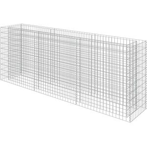vidaXL Galvanized Steel Raised Garden Bed 270x50x100 cm - Garden Gabion vidaXL Galvanized Steel Raised Garden Bed 270x50x100 cm - Garden Gabion