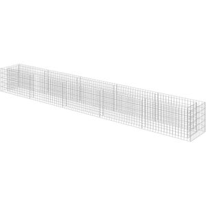 vidaXL Galvanized Steel Raised Bed - Garden Border - 450x50x50 cm vidaXL Galvanized Steel Raised Bed - Garden Border - 450x50x50 cm