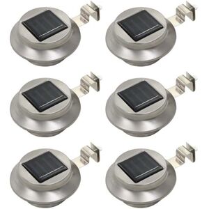 vidaXL Outdoor Solar Lights - 6 pcs LED Round 12 cm White vidaXL Outdoor Solar Lights - 6 pcs LED Round 12 cm White