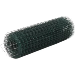 Clôture en fil de poulet vidaXL en acier avec revêtement PVC - Vert - 10x0,5 m - Publicité Clôture en fil de poulet vidaXL en acier avec revêtement PVC - Vert - 10x0,5 m - Publicité