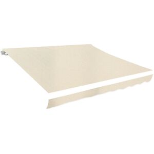 vidaXL Telo da sole crema 350x250 cm - Tenda parasole vidaXL Telo da sole crema 350x250 cm - Tenda parasole