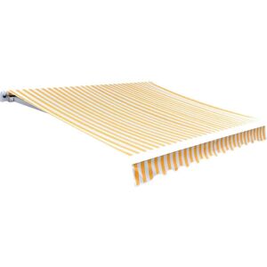 vidaXL Sunshade Canvas Orange & White 500x300 cm - Sunshade Canvas vidaXL Sunshade Canvas Orange & White 500x300 cm - Sunshade Canvas