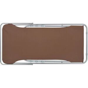 vidaXL Beach Folding Chairs - brown vidaXL Beach Folding Chairs - brown