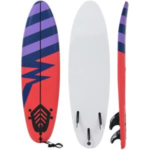 vidaXL Surfboard 170cm Stripe Beginner Buoyancy Wave Riding Surfing Board vidaXL Surfboard 170cm Stripe Beginner Buoyancy Wave Riding Surfing Board