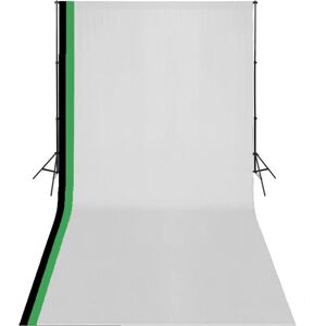 vidaXL Photo Studio Kit with Cotton Backdrops - 3x6m vidaXL Photo Studio Kit with Cotton Backdrops - 3x6m