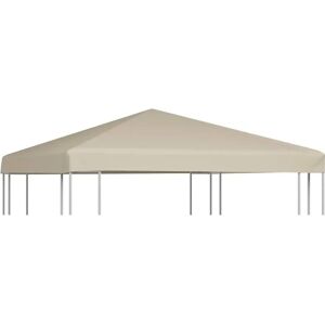 vidaXL Gazebo Top Cover - 3x3m Beige Water-Resistant Canopy vidaXL Gazebo Top Cover - 3x3m Beige Water-Resistant Canopy