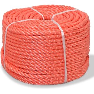 vidaXL Twisted Rope Polypropylene 16 mm 250 m Orange - Rope vidaXL Twisted Rope Polypropylene 16 mm 250 m Orange - Rope