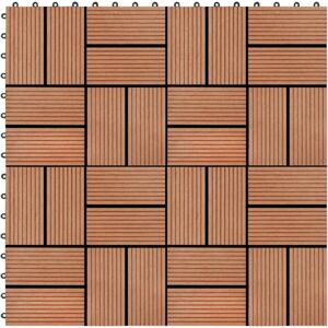 vidaXL 11 pcs Decking Tiles WPC 30x30 cm - Terrace Tiles vidaXL 11 pcs Decking Tiles WPC 30x30 cm - Terrace Tiles