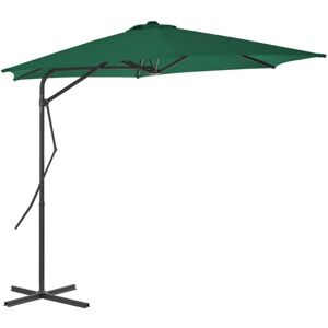vidaXL Garden Parasol with Steel Pole 300 cm Green - Garden Parasol vidaXL Garden Parasol with Steel Pole 300 cm Green - Garden Parasol