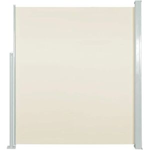 vidaXL Retractable Side Awning 120x300cm Cream Garden Privacy Screen Blind - Side Awning vidaXL Retractable Side Awning 120x300cm Cream Garden Privacy Screen Blind - Side Awning