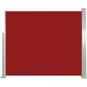 vidaXL 120x300 cm Red Retractable Side Awning - Side Awning vidaXL 120x300 cm Red Retractable Side Awning - Side Awning