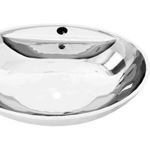 vidaXL Gold Ceramic Round Wash Basin - Bathroom Sink 42x14cm vidaXL Gold Ceramic Round Wash Basin - Bathroom Sink 42x14cm