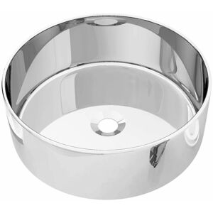 vidaXL Wash Basin 40x15 cm Ceramic Silver Bathroom Home Washroom Sinks Bow vidaXL Wash Basin 40x15 cm Ceramic Silver Bathroom Home Washroom Sinks Bow