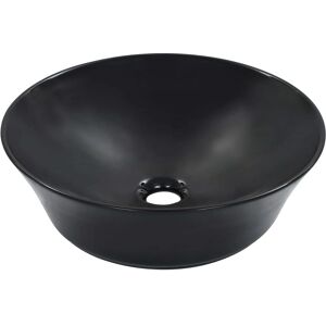 vidaXL Wash Basin 41x12.5cm Ceramic Black - Wash Basin vidaXL Wash Basin 41x12.5cm Ceramic Black - Wash Basin