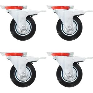 vidaXL Volants avec double frein - Roulettes 100 mm - Publicité vidaXL Volants avec double frein - Roulettes 100 mm - Publicité
