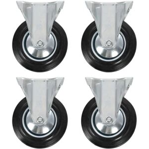 vidaXL 160mm Fixed Casters - Casters/Wheels vidaXL 160mm Fixed Casters - Casters/Wheels
