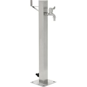 vidaXL Garden Water Column Stainless Steel Square 65cm Watering Irrigation - Garden Water Column vidaXL Garden Water Column Stainless Steel Square 65cm Watering Irrigation - Garden Water Column
