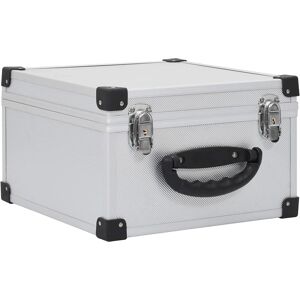 vidaXL CD case for 40 CDs Aluminum ABS Silver - CD case vidaXL CD case for 40 CDs Aluminum ABS Silver - CD case