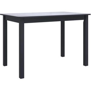 vidaXL Solider Gummiholz Esstisch Schwarz 114x71x75cm - Esstisch vidaXL Solider Gummiholz Esstisch Schwarz 114x71x75cm - Esstisch