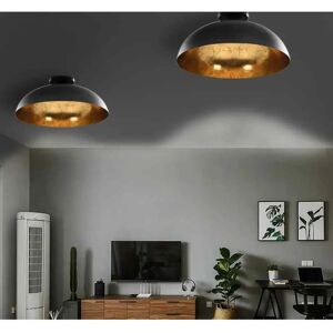 vidaXL Ceiling lights 2 pcs. black and gold hemispherical E27 - Ceiling lights vidaXL Ceiling lights 2 pcs. black and gold hemispherical E27 - Ceiling lights