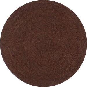 vidaXL Handmade Rug Jute Round 90cm Brown - Rug vidaXL Handmade Rug Jute Round 90cm Brown - Rug