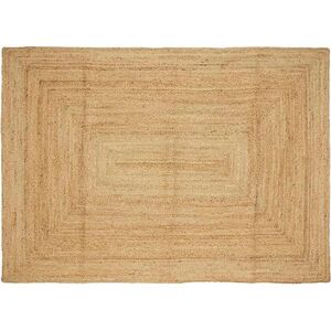 vidaXL Handmade Rug Jute Natural 160x230cm Home Room Flooring Area Carpet Mat - Rug vidaXL Handmade Rug Jute Natural 160x230cm Home Room Flooring Area Carpet Mat - Rug