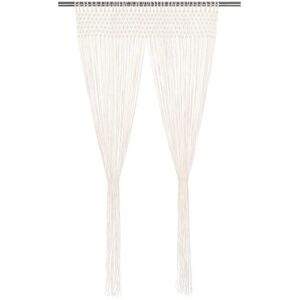 vidaXL Macrame Curtain Cotton 140×240 cm - Curtain vidaXL Macrame Curtain Cotton 140×240 cm - Curtain
