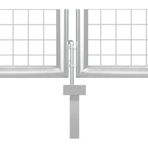 Maisonchic Steel Garden Gate 350x75cm - Garden Gate Maisonchic Steel Garden Gate 350x75cm - Garden Gate