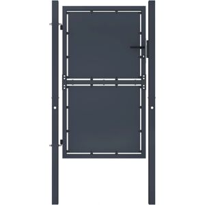 vidaXL Steel Garden Gate 100x200 cm Anthracite - Garden Gate vidaXL Steel Garden Gate 100x200 cm Anthracite - Garden Gate