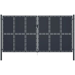 vidaXL Steel Garden Gate Anthracite - Garden Gate vidaXL Steel Garden Gate Anthracite - Garden Gate
