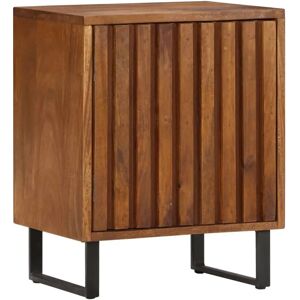 vidaXL Mango Wood Nightstand - Solid Mango - Nightstand vidaXL Mango Wood Nightstand - Solid Mango - Nightstand