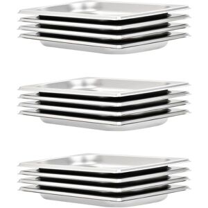 vidaXL Gastronorm Container - 12 pcs - Stainless Steel - GN 1/4 - 20 mm - Kitchenware vidaXL Gastronorm Container - 12 pcs - Stainless Steel - GN 1/4 - 20 mm - Kitchenware