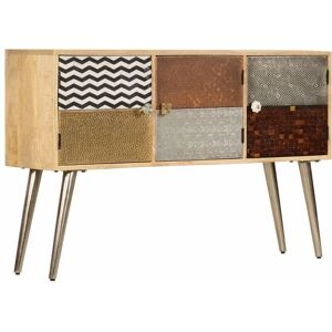 vidaXL Mango Wood Sideboard - Storage & Decor - 120x30x75cm vidaXL Mango Wood Sideboard - Storage & Decor - 120x30x75cm