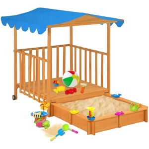 vidaXL Wooden Sandpit vidaXL Wooden Sandpit