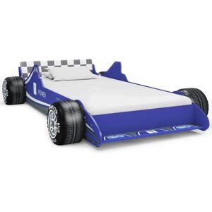 vidaXL Børneseng - Blåt racerbilsdesign - 90x200cm - Med sikkerhedsreling vidaXL Børneseng - Blåt racerbilsdesign - 90x200cm - Med sikkerhedsreling