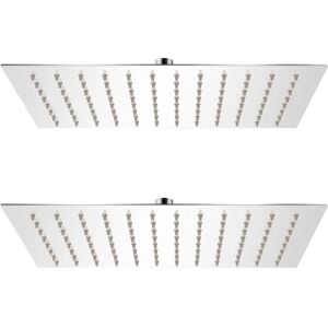 vidaXL Stainless Steel Rain Shower Head - Water Saving Bath Accessory vidaXL Stainless Steel Rain Shower Head - Water Saving Bath Accessory