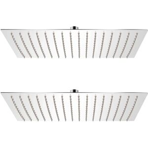 vidaXL Rain Shower Head Stainless Steel 30x40cm Water Saving Bath Accessory - Shower Head vidaXL Rain Shower Head Stainless Steel 30x40cm Water Saving Bath Accessory - Shower Head