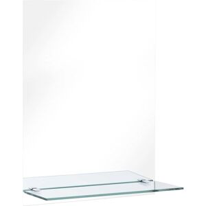 vidaXL Wall Mirror with Shelf - Rectangular 30x50cm Bathroom Decor vidaXL Wall Mirror with Shelf - Rectangular 30x50cm Bathroom Decor
