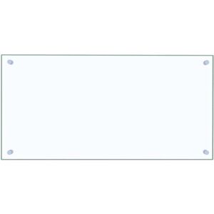 vidaXL Kitchen Backsplash Transparent 80x40cm Tempered Glass - Kitchen Backsplash vidaXL Kitchen Backsplash Transparent 80x40cm Tempered Glass - Kitchen Backsplash