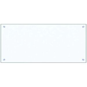 vidaXL Kitchen Backsplash Transparent 90x40cm Tempered Glass - Kitchen Backsplash vidaXL Kitchen Backsplash Transparent 90x40cm Tempered Glass - Kitchen Backsplash