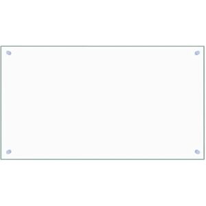 vidaXL Kitchen Backsplash Transparent 90x50cm Tempered Glass - Kitchen Backsplash vidaXL Kitchen Backsplash Transparent 90x50cm Tempered Glass - Kitchen Backsplash