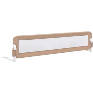 vidaXL Toddler Safety Bed Rail Taupe - Baby Bed Rail vidaXL Toddler Safety Bed Rail Taupe - Baby Bed Rail