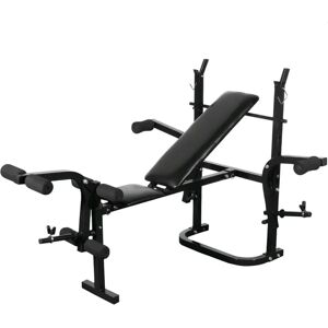 vidaXL Banc de Poids Noir - Équipement de Musculation vidaXL Banc de Poids Noir - Équipement de Musculation