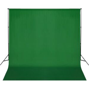 vidaXL Backdrop Support System 600x300cm Green Photography Studio Background vidaXL Backdrop Support System 600x300cm Green Photography Studio Background