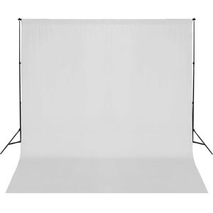 vidaXL White Photography Backdrop Support System 600x300cm vidaXL White Photography Backdrop Support System 600x300cm