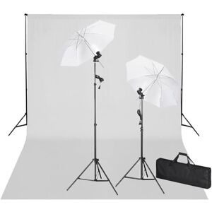 Kit de Studio Photo VidaXL - Fond Blanc 600x300 cm, Lumières Kit de Studio Photo VidaXL - Fond Blanc 600x300 cm, Lumières
