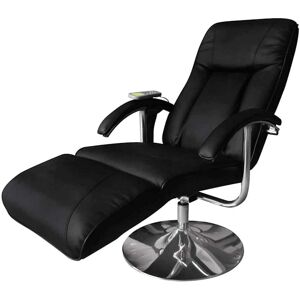 vidaXL Masážní křeslo - Černé umělé kůže - Relaxační křeslo vidaXL Masážní křeslo - Černé umělé kůže - Relaxační křeslo