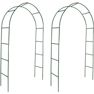 vidaXL Garden Arch 2 pcs Climbing Plants Support - Garden Arch vidaXL Garden Arch 2 pcs Climbing Plants Support - Garden Arch