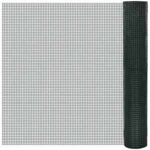 vidaXL Green Galvanised Chicken Wire Fence 10x1m - Chicken Wire Fence vidaXL Green Galvanised Chicken Wire Fence 10x1m - Chicken Wire Fence